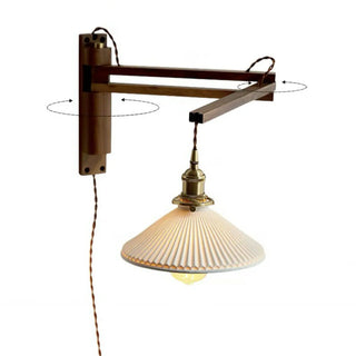 ZOWALA - Vintage Adjustable Swing Arm Wall Sconce Image - 15