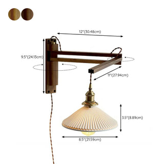 ZOWALA - Vintage Adjustable Swing Arm Wall Sconce Image - 17
