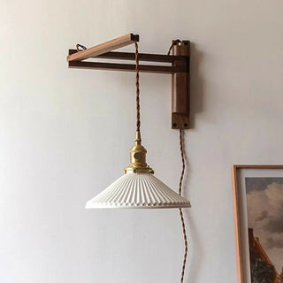 ZOWALA - Vintage Adjustable Swing Arm Wall Sconce Image - 2