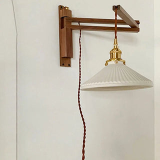ZOWALA - Vintage Adjustable Swing Arm Wall Sconce Image - 4