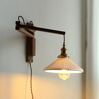 ZOWALA - Vintage Adjustable Swing Arm Wall Sconce Image - 5