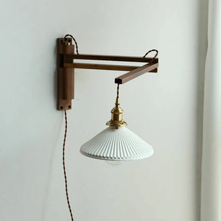 ZOWALA - Vintage Adjustable Swing Arm Wall Sconce Image - 9