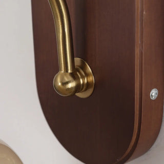 ZOWALA - Modern Glass Wood Indoor Wall Light Image - 9