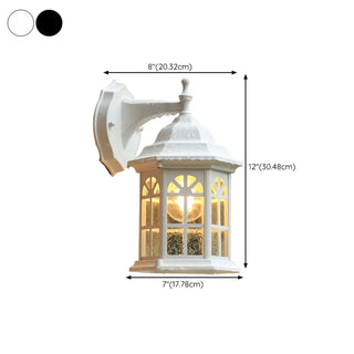 Vintage Waterproof Outdoor Wall Lantern Light #size