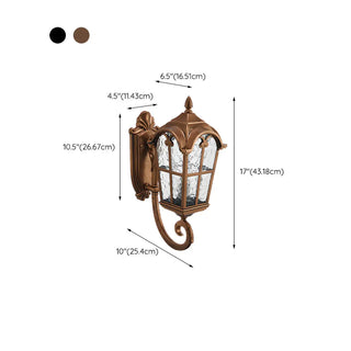 Vintage Weather-Resistant Outdoor Wall Lantern Light Zawala Image - 18