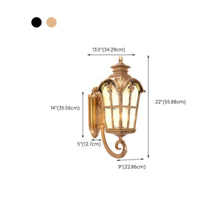 Vintage Weather-Resistant Outdoor Wall Lantern Light Zawala Image - 19