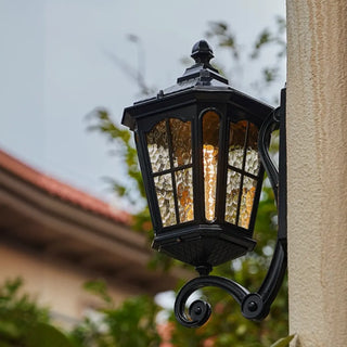 Vintage Weather-Resistant Outdoor Wall Lantern Light Zawala Image - 5