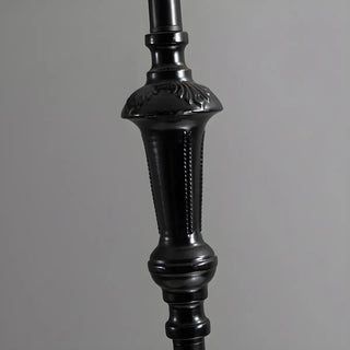 ZOWALA - Classic White Scalloped Fabric Bedside Floor Lamp Image - 7