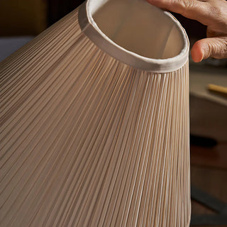 Elegant Gold Cone Table Lamp with Pull Chain Switch Zawala Image - 12