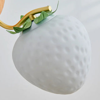 Beautiful Strawberry Shaped Wood Bedside Wall Sconce Zawala Image - 15