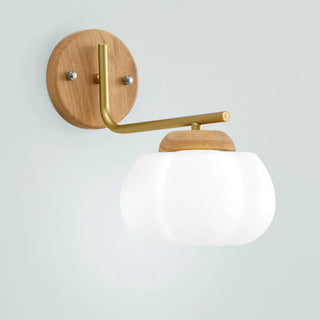 Beautiful Strawberry Shaped Wood Bedside Wall Sconce Zawala Image - 7