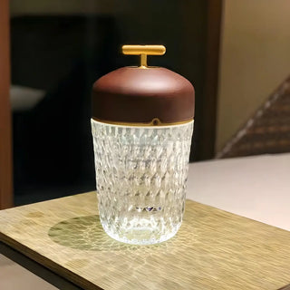 Creative Glass Cylindrical Cup-Shape Decor Table Lamp Zawala Image - 3