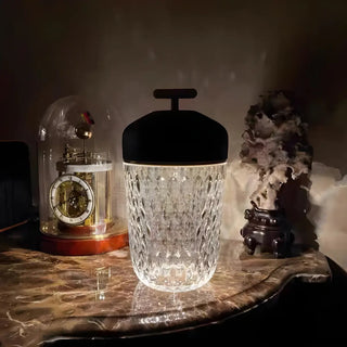 Creative Glass Cylindrical Cup-Shape Decor Table Lamp Zawala Image - 4