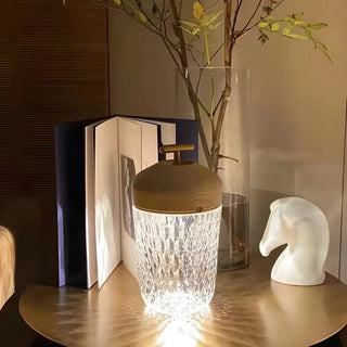 Creative Glass Cylindrical Cup-Shape Decor Table Lamp Zawala Image - 5