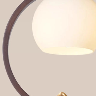 Modern Dining Room Walnut Circular Bird Pendant Light Zawala Image - 8