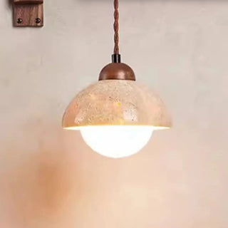 Industrial Walnut Wood Dome Swing Arm Wall Sconce Zawala Image - 13