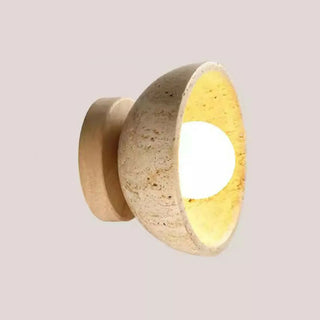 Industrial Walnut Wood Dome Swing Arm Wall Sconce Zawala Image - 5