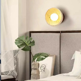 Industrial Walnut Wood Dome Swing Arm Wall Sconce Zawala Image - 7