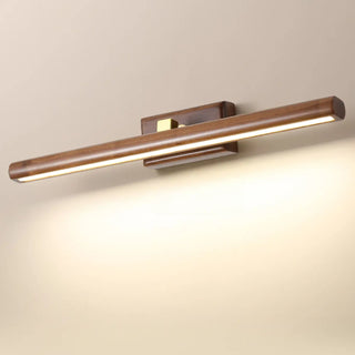 ZOWALA - Modern Wood Grain Tube LED Bathroom Vanity Light Image - 6