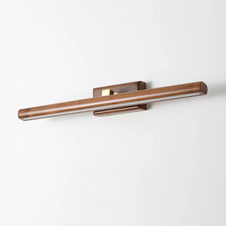 ZOWALA - Modern Wood Grain Tube LED Bathroom Vanity Light Image - 8