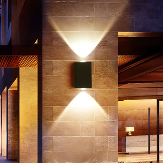 Simple Black Metal Clear Glass Wall Light Warm Light Zawala Image - 1