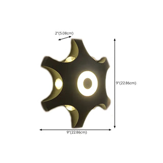 Simple Black Metal Clear Glass Wall Light Warm Light Zawala Image - 13