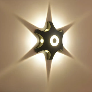 Simple Black Metal Clear Glass Wall Light Warm Light Zawala Image - 8