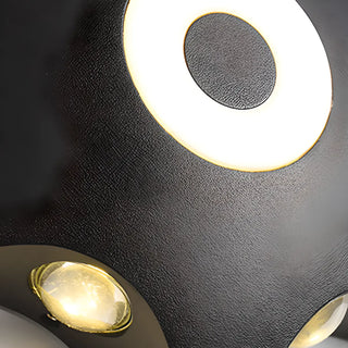 Simple Black Metal Clear Glass Wall Light Warm Light Zawala Image - 9