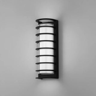 Waterproof Grid Design Black Outdoor LED Wall Sconce Zawala Image - 6