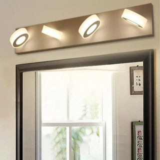 Adjustable 4-Light Round Bathroom Vanity Light Zawala Image - 1