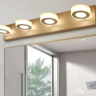 Adjustable 4-Light Round Bathroom Vanity Light Zawala Image - 2