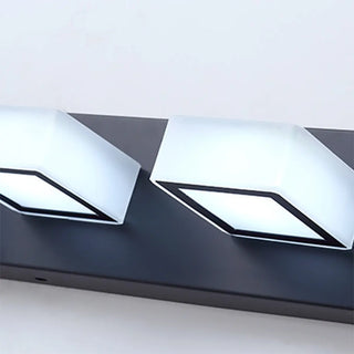 Simple Cubic Design Black Square LED Vanity Light Zawala Image - 13