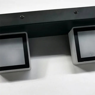 Simple Cubic Design Black Square LED Vanity Light Zawala Image - 16