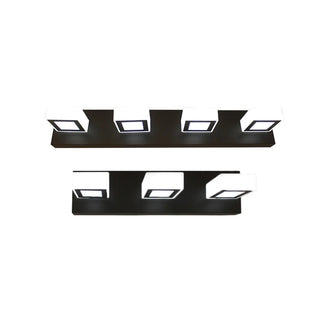 Simple Cubic Design Black Square LED Vanity Light Zawala Image - 17