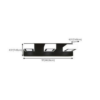 Simple Cubic Design Black Square LED Vanity Light Zawala Image - 19