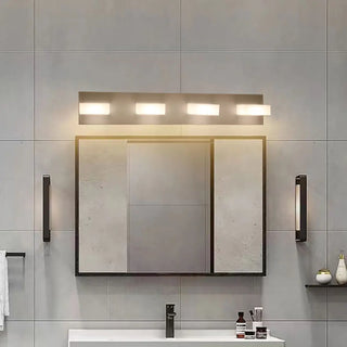 Simple Cubic Design Black Square LED Vanity Light Zawala Image - 5