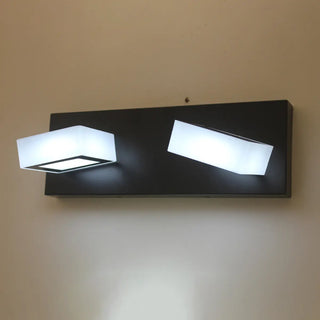Simple Cubic Design Black Square LED Vanity Light Zawala Image - 8