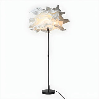 ZOWALA - White Adjustable Paper Spitball Floor Lamp Image - 8