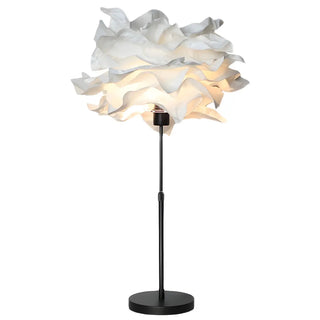 ZOWALA - White Adjustable Paper Spitball Floor Lamp Image - 9