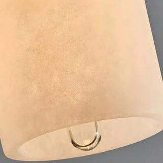 ZOWALA - Alabaster White Geometric LED Pendant Light Image - 8