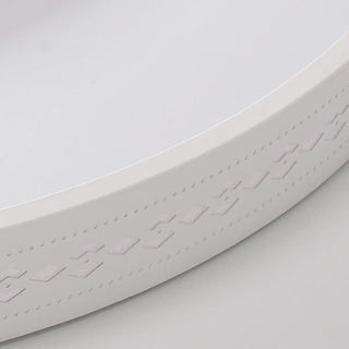 Living Room White Round Flower LED Flush Mount Light Zawala Image - 9