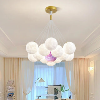 ZOWALA - Cluster Purple Planet Living Room Bubble Chandelier Image - 1