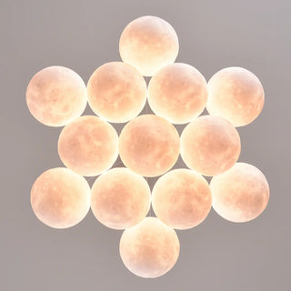 ZOWALA - Cluster Purple Planet Living Room Bubble Chandelier Image - 20