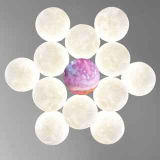 ZOWALA - Cluster Purple Planet Living Room Bubble Chandelier Image - 21
