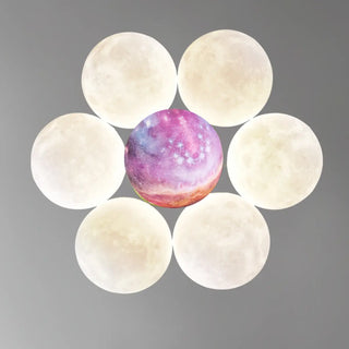 ZOWALA - Cluster Purple Planet Living Room Bubble Chandelier Image - 24