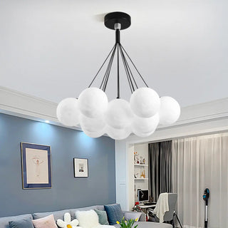 ZOWALA - Cluster Purple Planet Living Room Bubble Chandelier Image - 3