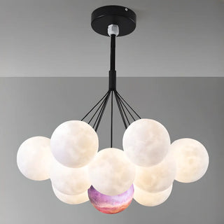 ZOWALA - Cluster Purple Planet Living Room Bubble Chandelier Image - 19