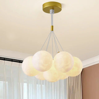 ZOWALA - Cluster Purple Planet Living Room Bubble Chandelier Image - 5