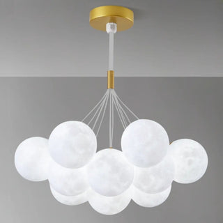 ZOWALA - Cluster Purple Planet Living Room Bubble Chandelier Image - 8