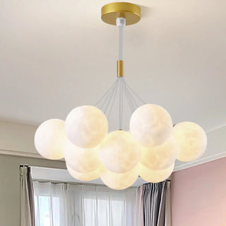 ZOWALA - Cluster Purple Planet Living Room Bubble Chandelier Image - 9